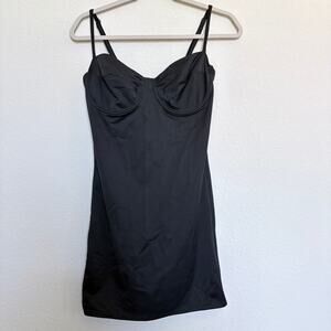 Body Slimmers Nancy Ganz Black Underwire Slip Dress 36C